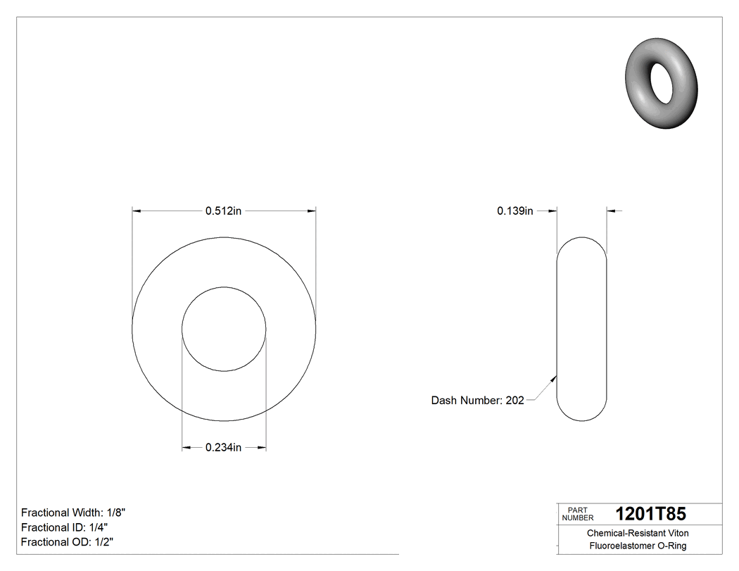 Technical drawing - 1201T85